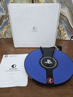 🔥RARE PSVR PlayStation PS4 3D Rudder Foot Motion Controller Complete